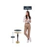 The Carla Metal End Table In Gold & Black Colour