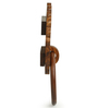 The Dancing Peacock Brown Sheesham Wood Towel Holder