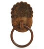 The Dancing Peacock Brown Sheesham Wood Towel Holder