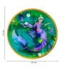 The Dancing Tail Green (4 x 4 Inches) Marble (Set of 2) Coasters