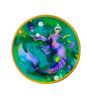 The Dancing Tail Green (4 x 4 Inches) Marble (Set of 2) Coasters