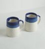 White And Blue Ceramic (Set of 2) Coffee Mug
