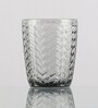 Chevron Glass 300 ML (Set of 6) Whiskey Glasses