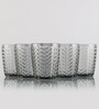 Chevron Glass 300 ML (Set of 6) Whiskey Glasses
