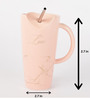 Pink Love Straw (LxBxH Ceramic 500ml  Sipper