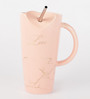 Pink Love Straw (LxBxH Ceramic 500ml  Sipper