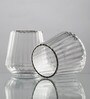 Ribbed Glass 400ml (Set of 2) Drinking Glasses