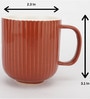 vertical textured Multicolour s (180 ml, Pack of 6)(vibrant) Ceramic 300 (Set of 6) Tea Cup