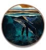 Studio Sculpture Blue Canvas Framed Wall Plates