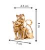 Mesmerizing Cat Gold Resin Figurine