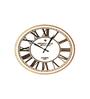Kensington Station Mirrored Gold & White Metal Wall Clock