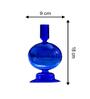 Egyptian Blue Glass Candle Holder