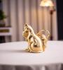 Mesmerizing Cat Gold Resin Figurine