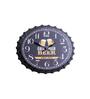 Beer Black Metal Wall Clock