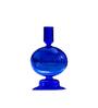 Egyptian Blue Glass Candle Holder