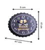 Beer Black Metal Wall Clock