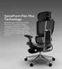 The Director Metal Premium Ergonomic Chair In Lakestone Grey Colour With Footrest