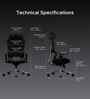 The Director Metal Premium Ergonomic Chair In Lakestone Grey Colour With No Footrest