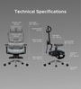 The Director Metal Premium Ergonomic Chair In Lakestone Grey With Footrest The Director Metal Premium Ergonomic Chair In Lakestone Grey With Footrest