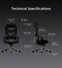 The Director Metal Premium Ergonomic Chair In True Black Without Footrest The Director Metal Premium Ergonomic Chair In True Black Without Footrest