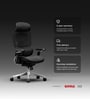 The Director Metal Premium Ergonomic Chair In True Black Without Footrest The Director Metal Premium Ergonomic Chair In True Black Without Footrest