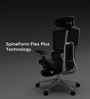 The Director Metal Premium Ergonomic Chair In True Black Colour With Footrest