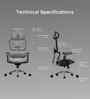 The Director Metal Premium Ergonomic Chair In True Black Colour With No Footrest