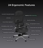 The Director Metal Premium Ergonomic Chair In True Black With Footrest The Director Metal Premium Ergonomic Chair In True Black With Footrest