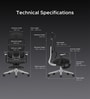 The Director Metal Premium Ergonomic Chair In True Black With Footrest The Director Metal Premium Ergonomic Chair In True Black With Footrest