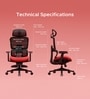 The Director Premium Ergonomic Chair In Blood Red With Footrest The Director Premium Ergonomic Chair In Blood Red With Footrest