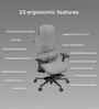 The Director Premium Ergonomic Chair In Lakestone Grey Colour With Footrest