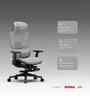 The Director Premium Ergonomic Chair In Lakestone Grey Colour With Footrest