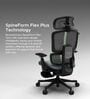 The Director Premium Ergonomic Chair In Lakestone Grey Colour With Footrest