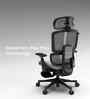 The Director Premium Ergonomic Chair In Lakestone Grey Colour With Footrest