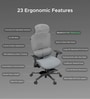 The Director Premium Ergonomic Chair In Lakestone Grey With Footrest The Director Premium Ergonomic Chair In Lakestone Grey With Footrest