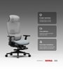 The Director Premium Ergonomic Chair In Lakestone Grey With Footrest The Director Premium Ergonomic Chair In Lakestone Grey With Footrest