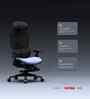 The Director Premium Ergonomic Chair In Periwinkle Blue Colour With Footrest