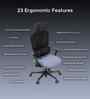 The Director Premium Ergonomic Chair In Periwinkle Blue Colour With No Footrest