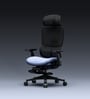 The Director Premium Ergonomic Chair In Periwinkle Blue With Footrest The Director Premium Ergonomic Chair In Periwinkle Blue With Footrest