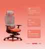 The Director Premium Ergonomic Chair In Terracotta Red Colour With Footrest