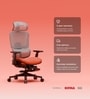 The Director Premium Ergonomic Chair In Terracotta Red With Footrest The Director Premium Ergonomic Chair In Terracotta Red With Footrest