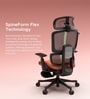 The Director Premium Ergonomic Chair In Terracotta Red With Footrest The Director Premium Ergonomic Chair In Terracotta Red With Footrest