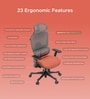 The Director Premium Ergonomic Chair In Terracotta Red Without Footrest