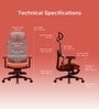 The Director Premium Ergonomic Chair In Terracotta Red Without Footrest