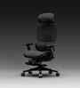 The Director Premium Ergonomic Chair In True Black Colour With Footrest