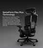 The Director Premium Ergonomic Chair In True Black Colour With Footrest