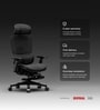 The Director Premium Ergonomic Chair In True Black With Footrest The Director Premium Ergonomic Chair In True Black With Footrest