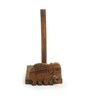 The Elephant Warriors Brown Sheesham Wood Tissue Holder