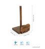 The Elephant Warriors Brown Sheesham Wood Tissue Holder
