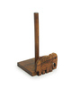 The Elephant Warriors Brown Sheesham Wood Tissue Holder